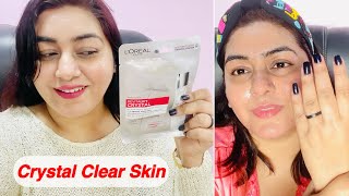 L'Oréal Paris Sheet Masks for Crystal Clear Skin ? Yes! | JSuper Kaur