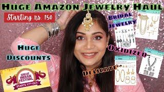 Huge Amazon Jewelry Haul / Amazon Great Indian Festival Sale Haul / Nidhi Katiyar