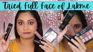 Lakme One Brand/ I tried Lakme Products for a full Face/ Nidhi Katiyar