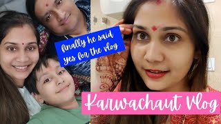 Managing life with one Hand / Karwachauth 2020 Vlog/ Family Celebrations / Nidhi Katiyar