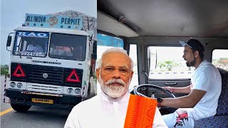 Going to Ayodhya On truck ???? - To meet modi ji