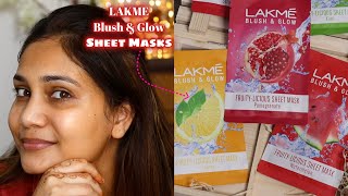 Get That Glow /Lakme Blush and Glow Sheet Mask / First Impression / Nidhi Katiyar