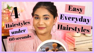 Quick & Easy Everyday Hairstyles for Short Hair / Cute Hairstyles for girls/ Nidhi Katiyar