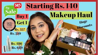 Makeup Sale Haul from Foxy / Faces, Maybelline - Huge Discounts Upto 50% off / Nidhi Katiyar