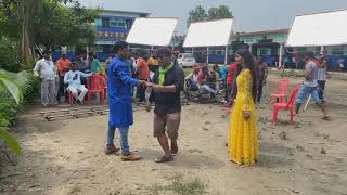 देखिये भोजपुरी फिल्म के गाने की सूटिंग आपके शहर महाराज गंज मे कैसे की जा रही है - How Make Suting