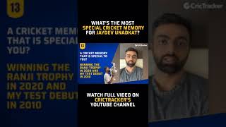 What's Jaydev Unadkat's most special cricket memory?
Check out.
