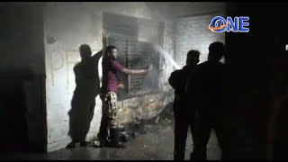 jalandhar : fire near gulshan palace due to fire crackers