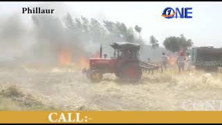 जालंधर : 1200 से 1500 एकड़ की फसलों में लगी भयानक आग , किसानो में हाहाकार ( देखे वीडियो )