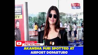 Akansha Puri spotted at airport departure