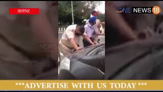 road rage in jalandhar , ASI rammed by car in morning