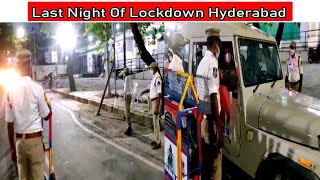Last Night Of Lockdown In Hyderabad | All Check Posts Being Removed In Old City | SACH NEWS |