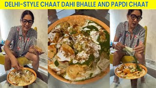 Neena Gupta Prepares Delhi Style Dahi bhalle and Papdi chaat ???? Mouthwatering Chaat ????????