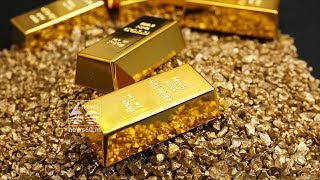 Gold bars discovered among the rocks