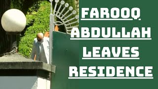 Farooq Abdullah Leaves Residence To Participate In PM Modi’s All-Party Meeting