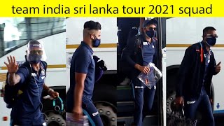 Indian cricket team snapped at the airport as they depart for the Srilanka tour
