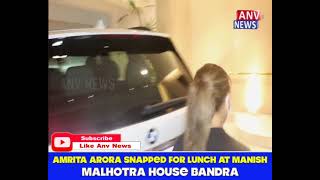 AMRITA ARORA SNAPPED FOR LUNCH AT MANISH MALHOTRA HOUSE BANDRA