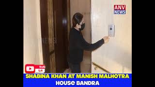 Shabina Khan at Manish Malhotra House bandra