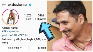 Akshay Kumar Is The Only Bollywood Superstar To Cross 51 Followers On Instagram, Baaki Actors Piche