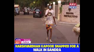Harshvardhan Kapoor snapped for a walk in bandra