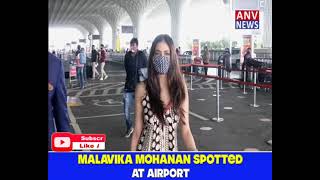 MALAVIKA MOHANAN SPOTTED AT AIRPORT