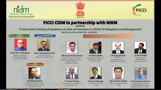 Online Training Programme on Role of Industries in COVID19 Mitigation and Management #Day1