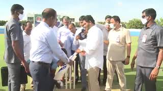 YS Jagan Playing Cricket | social media live