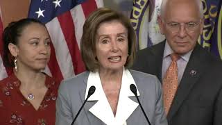 House Speaker Nancy Pelosi  hold a press briefing ahead of the House passage of H.R. 3684