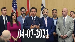 Florida Gov. Ron DeSantis  provide an update on the Surfside condo collapse recovery efforts.