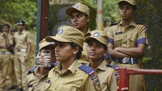stay restrictions at sabarimala; women police officers camped at sannidhanam