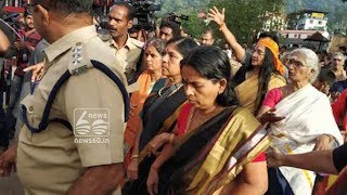 protest against 52 year women at sabarimala