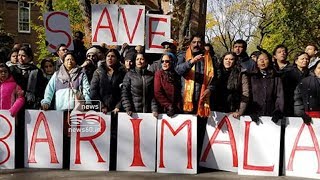 sabarimala issue; protest at new york
