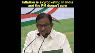 Central Govt. Wrong Policies Responsible for High Inflation: Press Briefing by P. Chidambaram