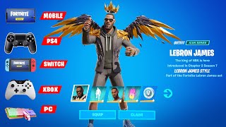 How to Get Lebron James in Mobile , PS4 , Nintendo Switch, Playstation 5 , Xbox Console in Fortnite