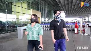 Power Couple Asim Riaz & Himanshi Khurana Spotted At Mumbai Airport