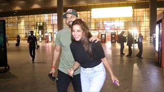 Namak Issk Ka Fame Monalisa With Husband  Spotted At Airport Arrived