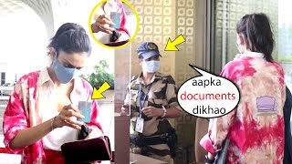 Rakul Preet singh Stopped by LADY security at Mumbai airport for documents check