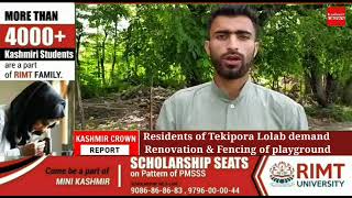 Residents of Tekipora Lolab demand Renovation & Fencing of playground