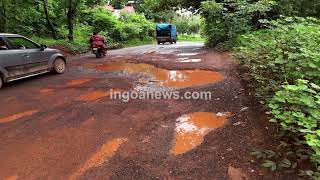 Current Situation of Road in Goa: People are search for the road among potholes!