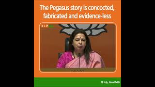 The Pegasus story is concocted, fabricated and evidence-less: Smt. Meenakshi Lekhi
