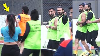 Ranveer Singh Gives MS Dhoni the Biggest Hug as They Play Football Together