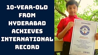 10-Year-Old From Hyderabad Achieves International Record For Solving Pyraminxs Underwater
