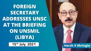 Foreign Secretary addresses UNSC at the Briefing on UNSMIL (Libya)