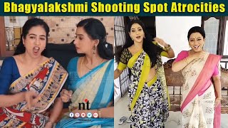 ????Video: Bhagyalakshmi Shooting Spot Atrocities