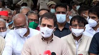 Farmers Protest: Shri Rahul Gandhi addresses media in Jantar Mantar