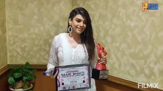 Kundali Bhagya Actress Anjum Fakih Awarded At Nari Shakti Icon Awards 2021