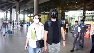Hina Khan & Shaheer Sheikh Spotted At Airport