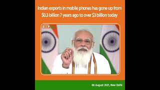 7 years ago, India imported mobiles worth $8 billion. This has reduced to $2 billion!