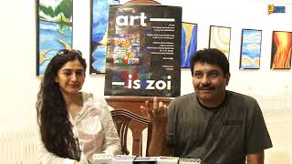 Tarak Mehta Actress Neha Mehta Inaugurated Zoi By Kanan Art Exibition By Artist Kanan Khant