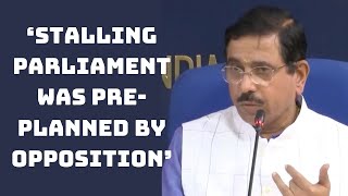 ‘Stalling Parliament Was Pre-Planned By Opposition’: Pralhad Joshi | Catch News