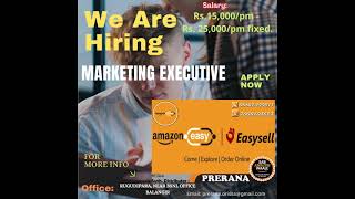 #Job Offer #marketing executive #Amazon Easy #Odisha#Shorts